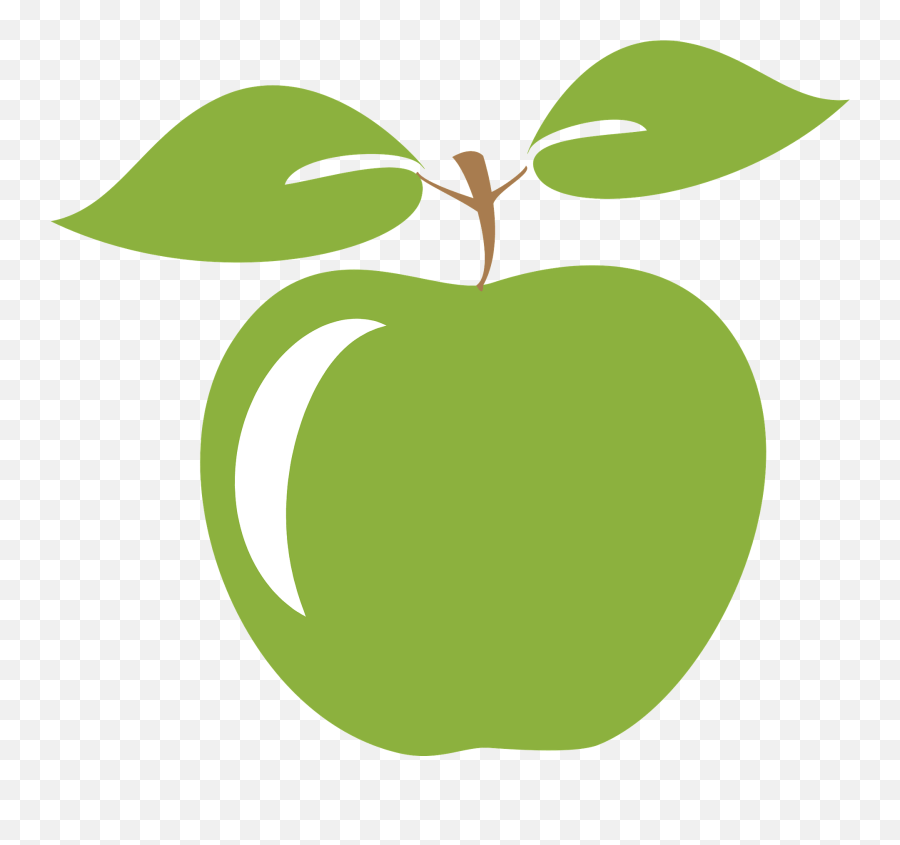 Green Apple Clipart Free Download Transparent Png Creazilla - Green Apple Clipart Emoji,Apple Clipart