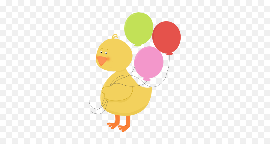 Duck Clip Art - Duck With Balloons Clipart Emoji,Ducks Clipart