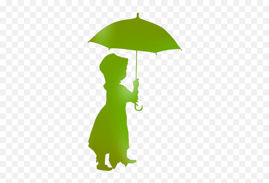 Transparent Little Girl With Umbrella Clip Art Pngimagespics - Cute Person Silhoutee With Umbrella Clipart Emoji,Showering Clipart