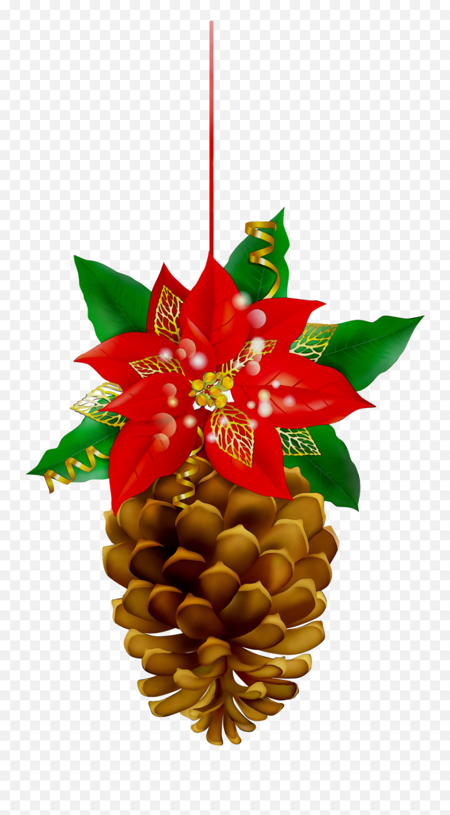 Christmas Pinecone Clipart Christmas - Pine Cone Christmas Clip Art Emoji,Pinecone Clipart