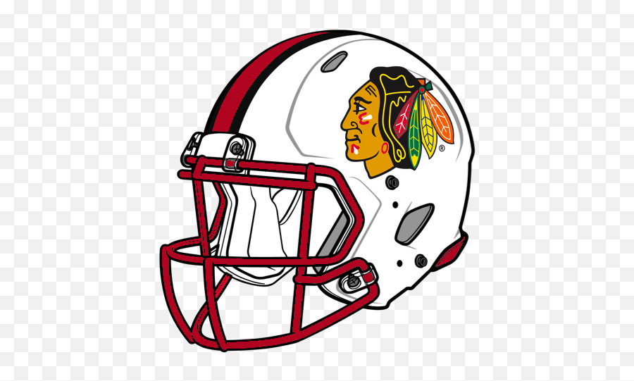 Football Helmet Png Image - Fathead Chicago Blackhawks Logo Chicago Blackhawks Emoji,Blackhawks Logo