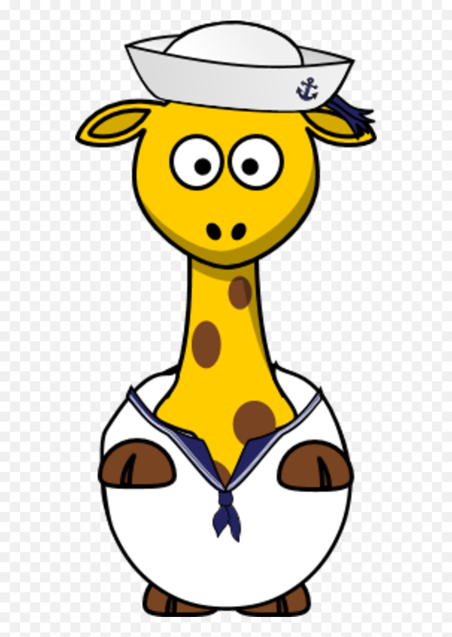 Cartoon Clip Art Animals - Cartoon Giraffe Clipart Emoji,Sailor Clipart