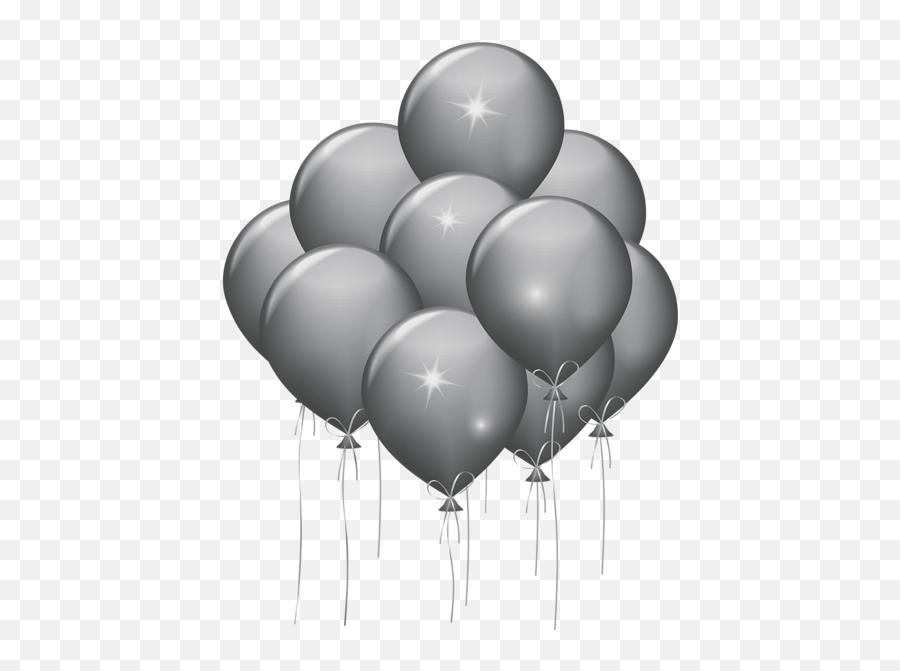 Download White Balloons Png Download - Gold And Silver Transparent Background Silver Balloons Clipart Emoji,Gold Balloons Png