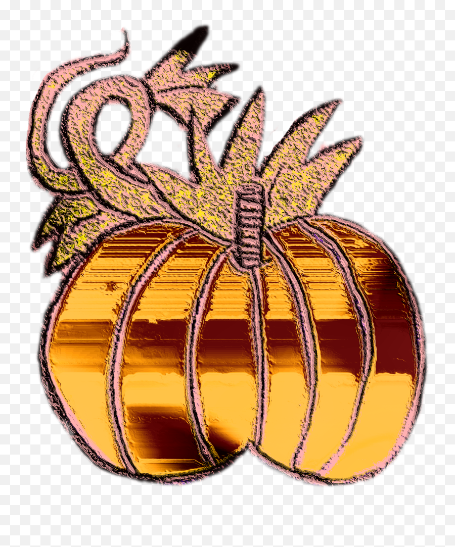 Chubby Pumpkins With Vine To Left And - Decorative Emoji,Pumpkin Vine Clipart