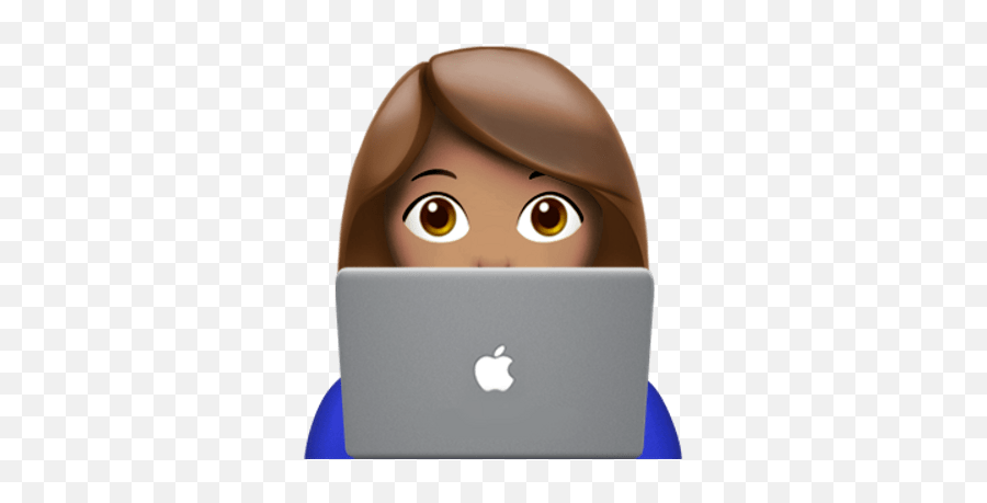Apple Fan Emoji Transparent Png - Person Laptop Emoji,Emoji Png