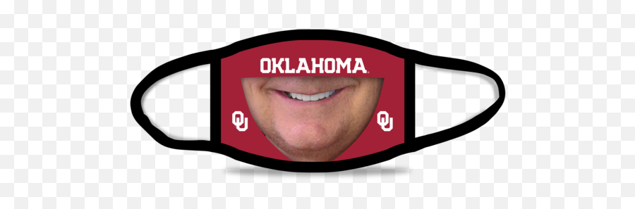 Officially Licensed Face Masks - The University Of Oklahoma Emoji,Oklahoma University Logo