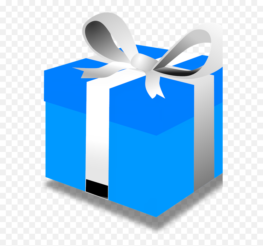 Blue - Gift Svg Vector Bluegift Clip Art Svg Clipart Emoji,Gift Clipart Black And White
