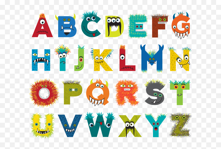 Alphabet Clipart Monster Alphabet - Alphabet Clip Art For Kids Emoji,Abc Clipart