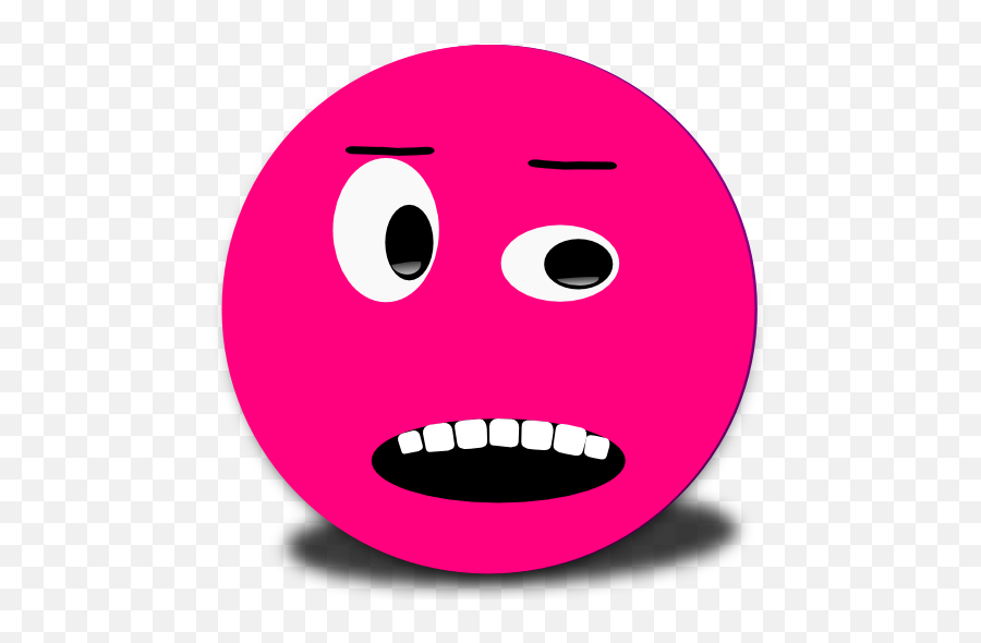 Cautious Face Clipart - Blue Smiley Face 512x515 Png Emoji,Smiley Faces Clipart