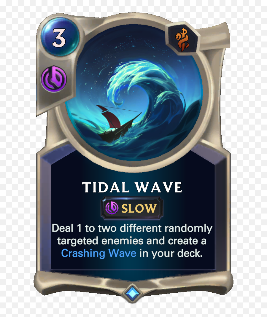 Tidal Wave Legends Of Runeterra League Of Legends Wiki Emoji,Tidal Music Logo
