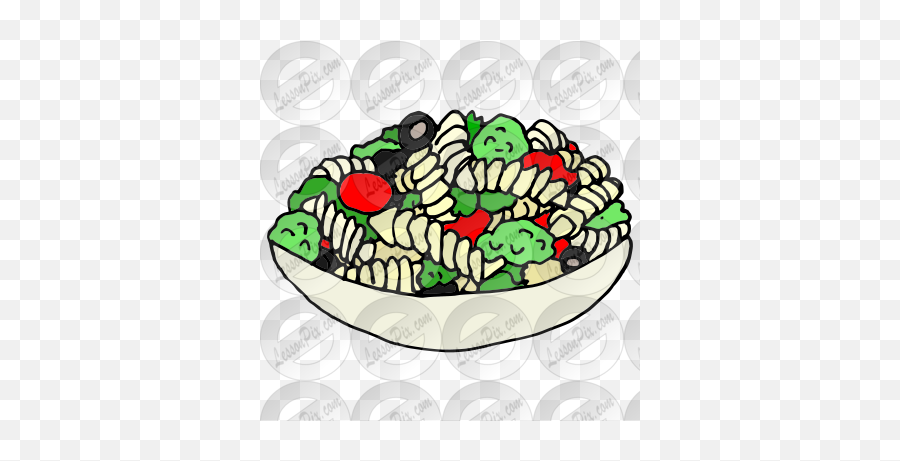 Pasta Salad Picture For Classroom Therapy Use - Great Emoji,Pastas Clipart