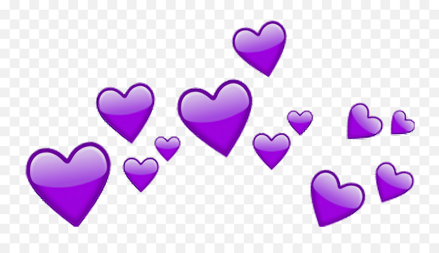 Heart Emojis Meme Png Clipart - Full Size Clipart 3417061 Corona De Corazones Morados Png,Red Eye Meme Png