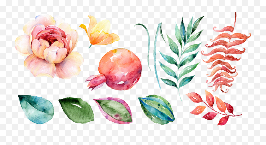 Artistic Clipart Watercolor Paint - Flores Acuarela Png Petals Of Flowers Painting Emoji,Watercolor Clipart