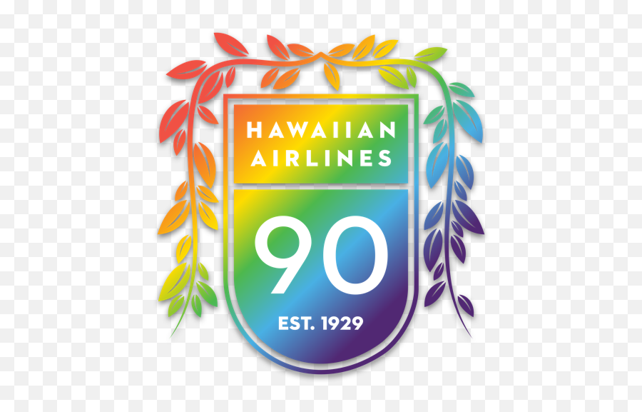 Pride Week - Hawaiian Airlines 90th Anniversary Logo Emoji,Hawaiian Airlines Logo