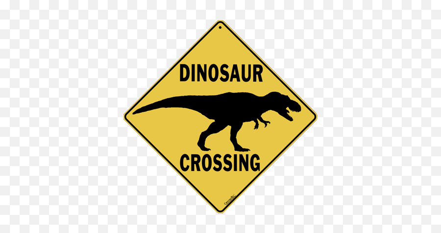 Download Dinosaur Silhouette Crossing - Dinosaur Crossing Printable Dinosaur Silhouette Emoji,Dinosaur Silhouette Png