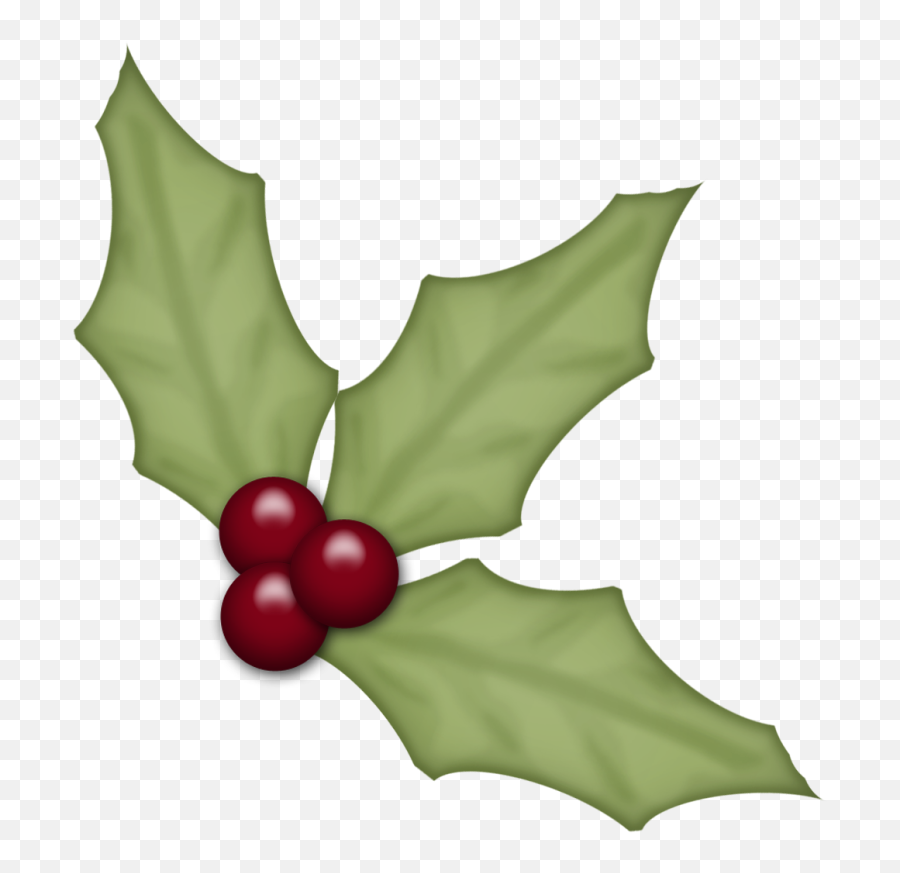 Bd Traditional Xmas Part Png Christmas Bdtraditional - Holly American Holly Emoji,Holly Leaves Clipart