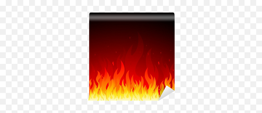 Vector Fire Background Wall Mural - Vertical Emoji,Fire Background Png