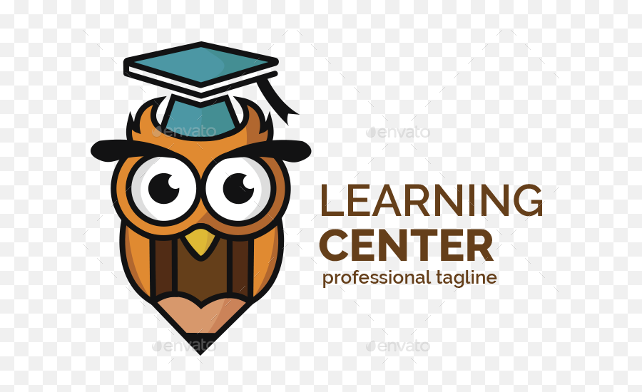 Learning Center - Logo Owl Template Owl Logo Learning Emoji,Owl Logo
