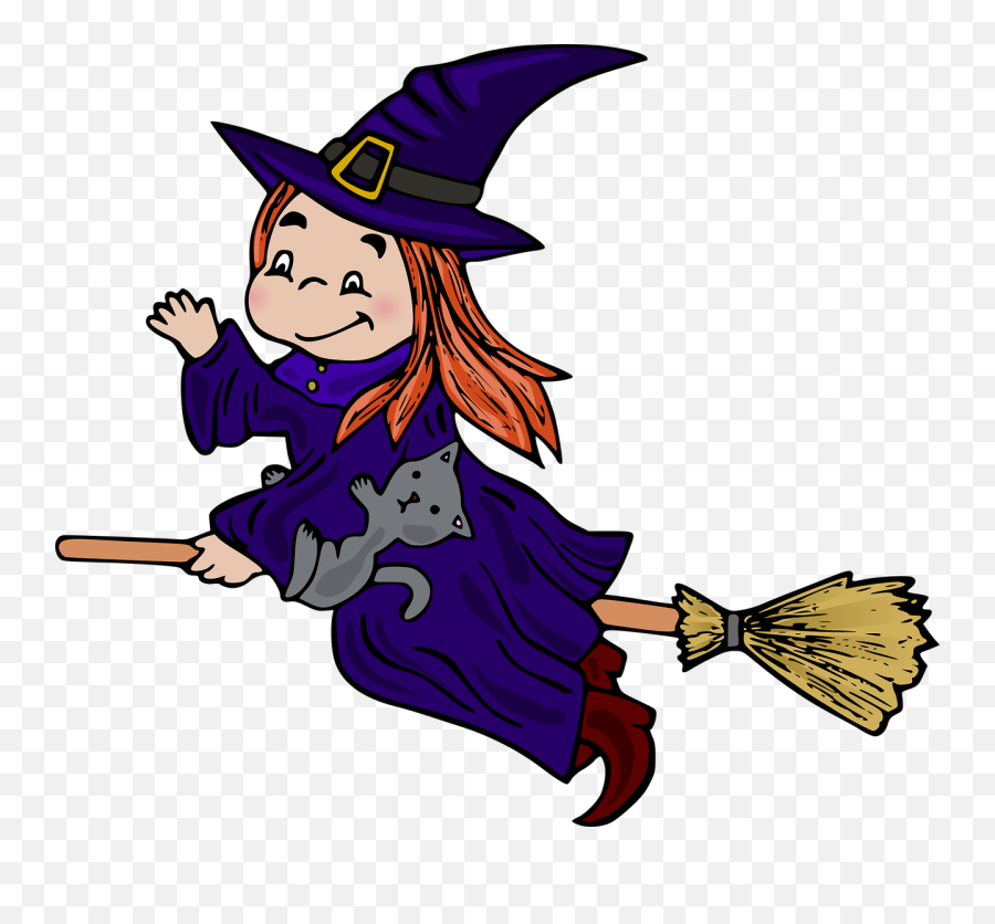 Free Broom Witch Vectors - He And She Worksheet For Grade 2 Emoji,Harry Potter Broom Clipart