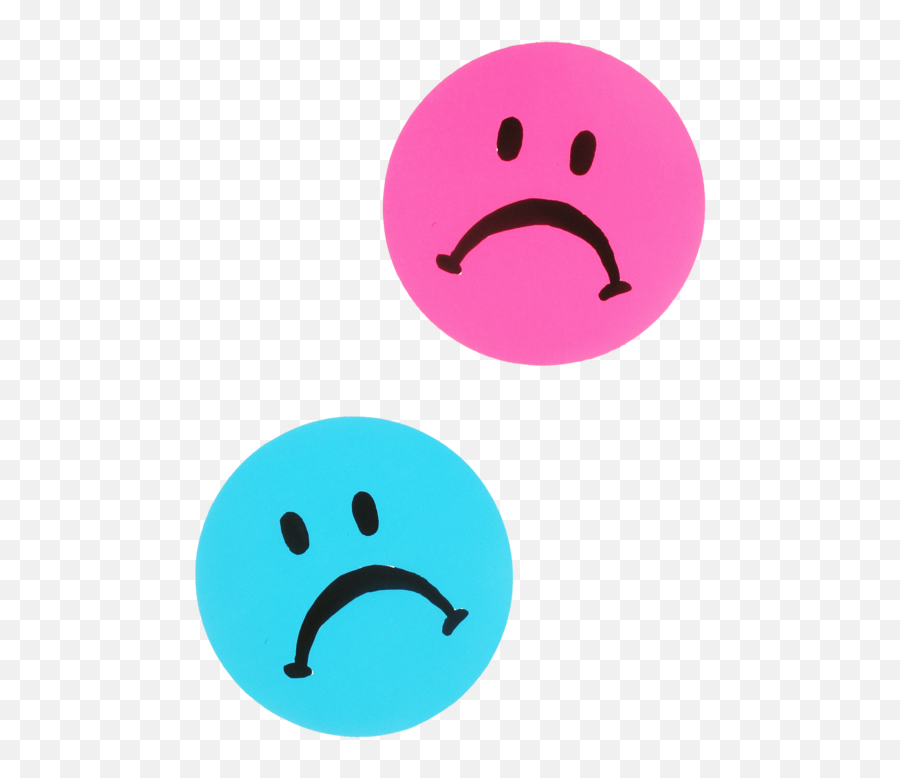 Jumbo Sad Face Sticker - Transparent Smiley Face Sticker Png Emoji,Sad Face Transparent