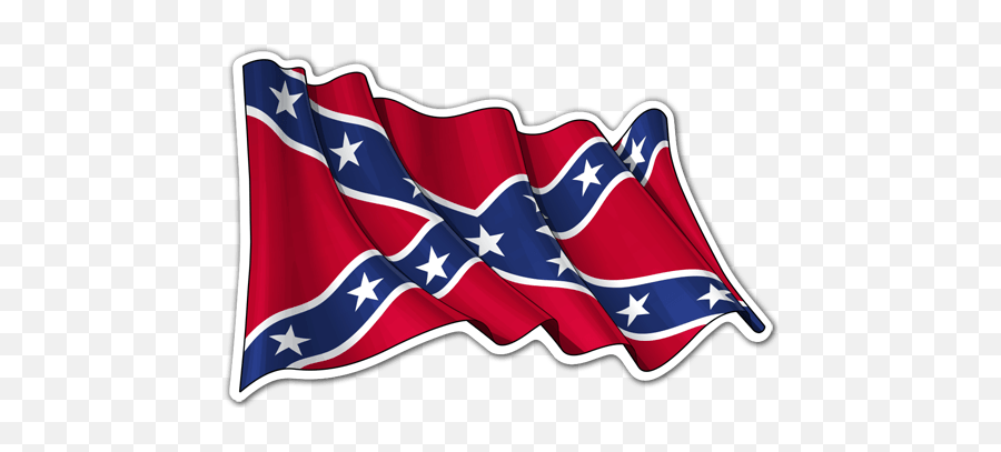 Sticker Rebel Southist Flag - Transparent Confederate Flag Png Emoji,Rebel Flag Png
