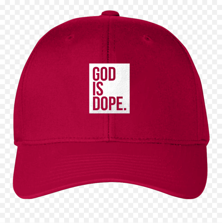 Box Logo Hat Bluewhite - God Is Dope Emoji,Red Box Logo