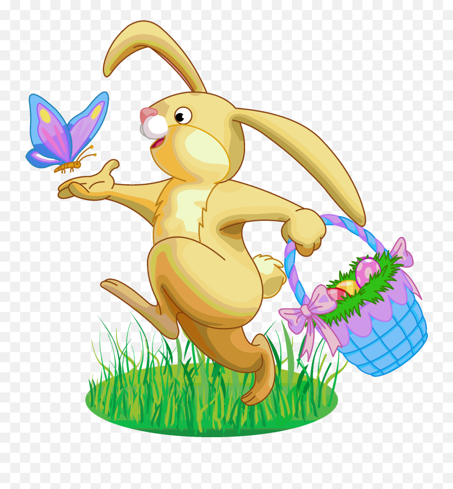 Easter Bunny Cartoon Images Pictures - Easter Bunny Clipart Emoji,Easter Clipart