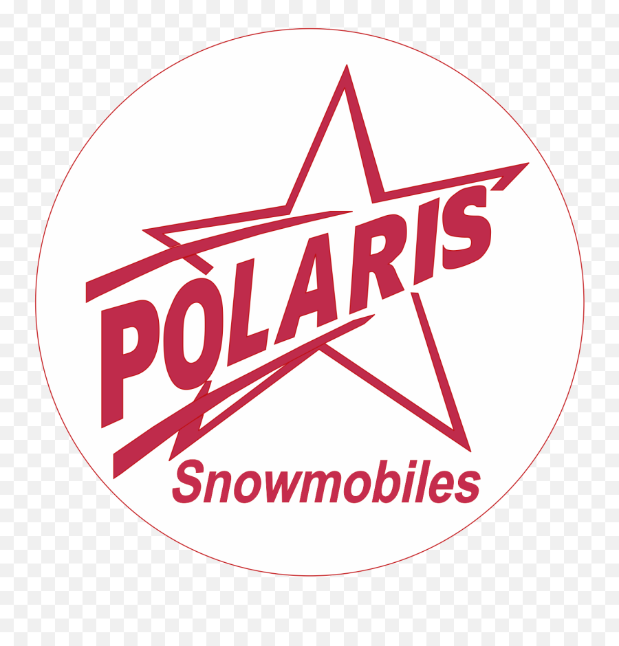 Polaris Shooting Star Round Decal - Vintage Polaris Star Logo Emoji,Polaris Logo