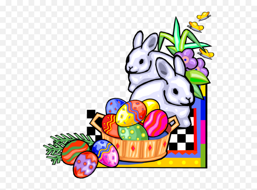 Easter Bunny Lent Easter Clip Art Easter Flower Food For Emoji,Easter Egg Basket Clipart