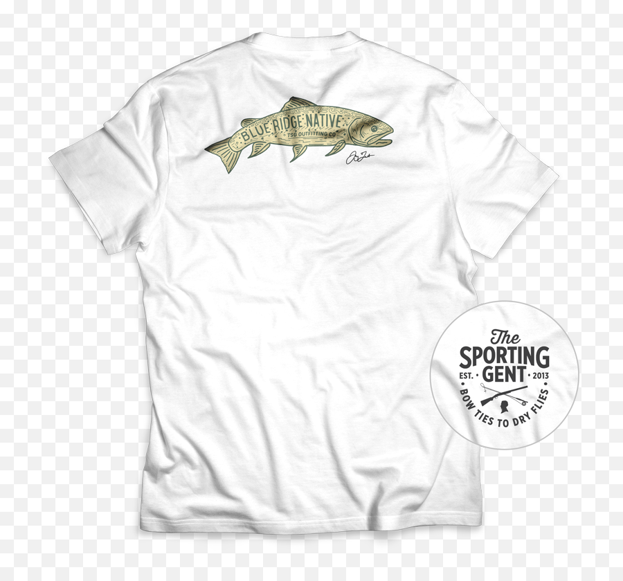 Brn Trout Short Sleeve Tee U2013 The Sporting Gent Emoji,Patagonia Fish Logo