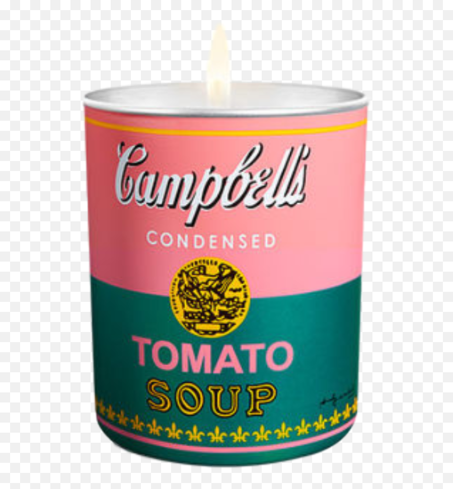 Campbellu0027s Soup Can Pinkgreen Candle By Andy Warhol Emoji,Campbell's Soup Logo