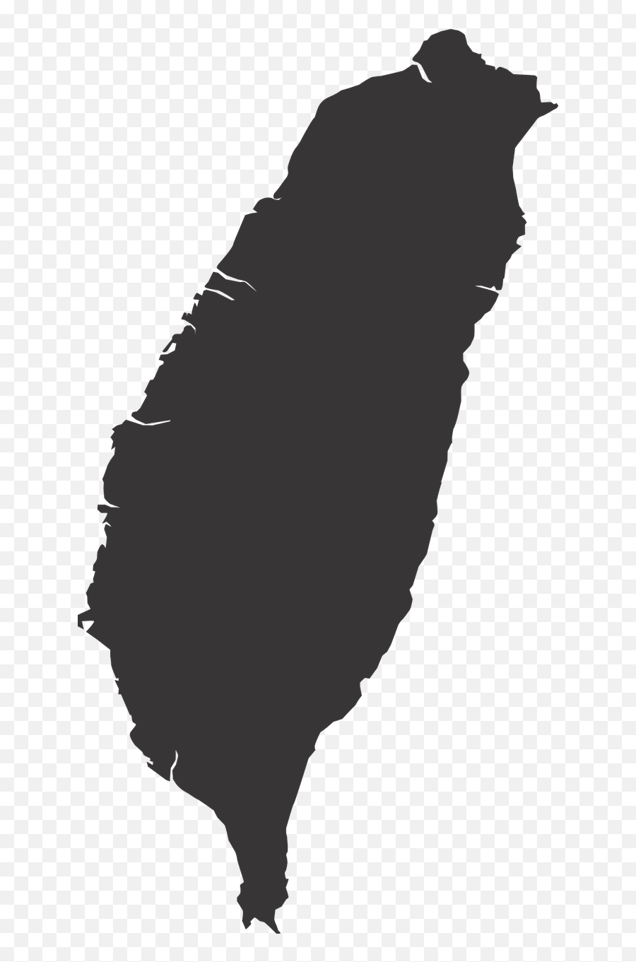 Taiwan Map Silhouette Countries Png Picpng - Taiwan Silhouette Emoji,Map Png