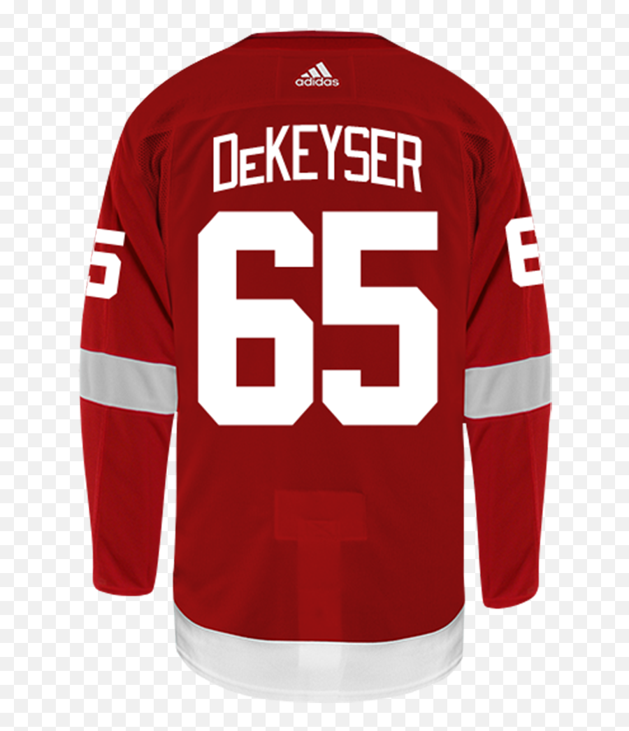 Danny Dekeyser Detroit Red Wings Adidas Authentic Home Nhl Hockey Jersey - Long Sleeve Emoji,Detroit Red Wings Logo