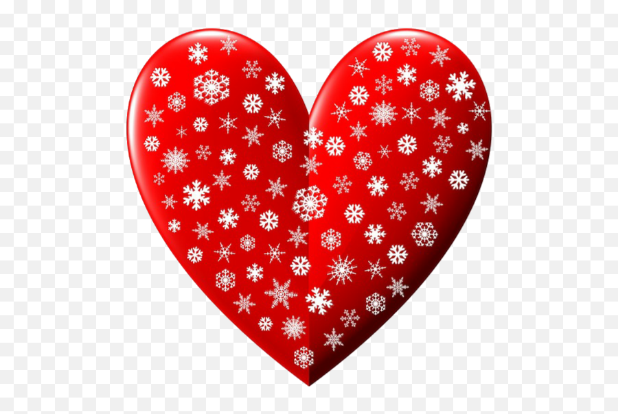 Heart Love Snowflakes Red Sticker By Sandra Emoji,Red Snowflake Clipart