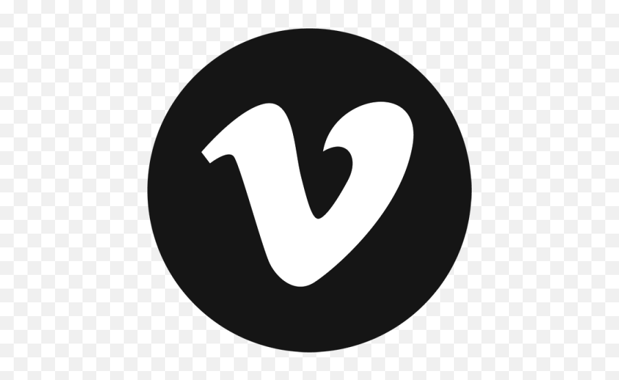 Download Vimeo Black Icon Vimeo Black - Transparent Emoji,Vimeo Logo