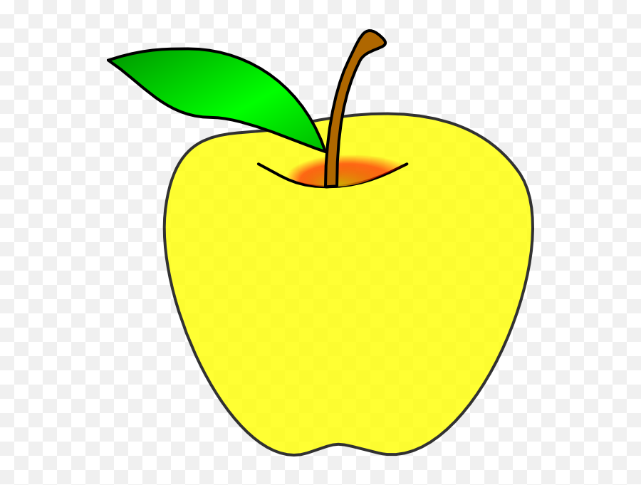 Clipart Free Apple - Yellow Apple Clipart Emoji,Apple Clipart
