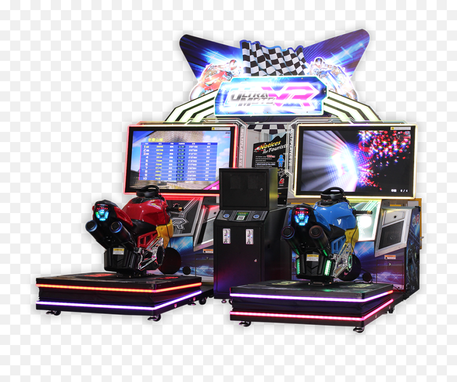 Arcade Heroes Taking A Closer Look Igs U0026 Unisu0027 Ultra Moto - Vr Arcade Machine Emoji,Vr Png