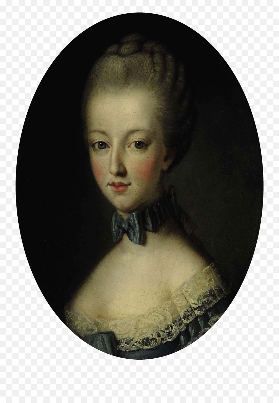 Fileattributed To Charpentier - Portrait Of A Young Lady Hair Design Emoji,Blue Ribbon Png