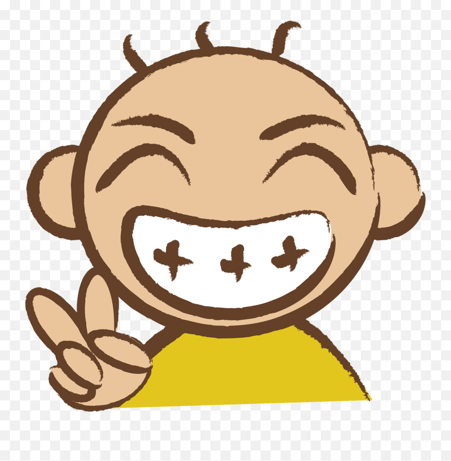 Little Boy Is Giving V Sign Clipart Free Download Transparent - Happy Emoji,V Clipart
