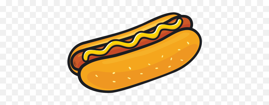 Printed Vinyl Hot Dog - Hot Dog Png Sticker Emoji,Hot Dogs Logos
