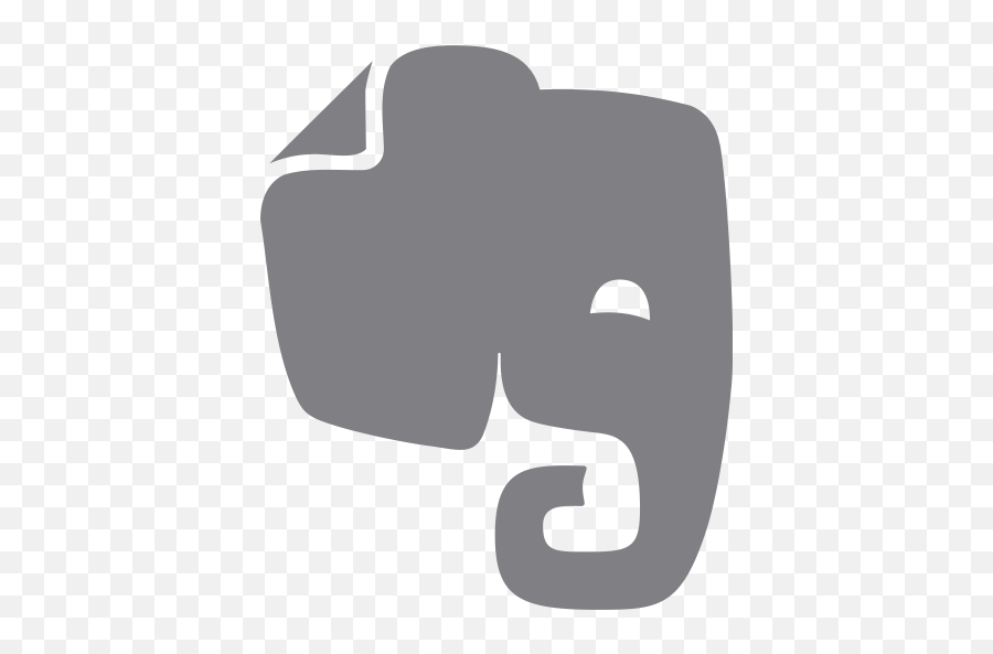Evernote Elephant Icon Logo Transparent - Logo Con Un Elefante Emoji,Elephant Logo