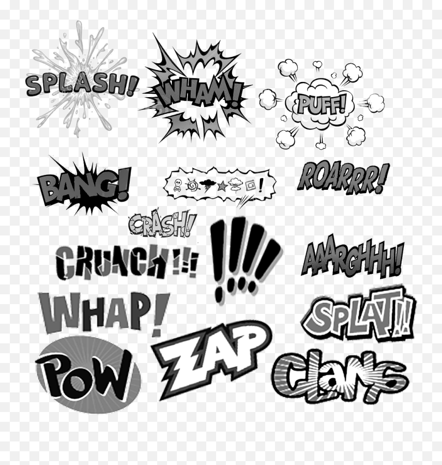 Download Basquiat Crown Clipart - Comic U0027powu0027 U0027splatu0027 Wall Emoji,Pow Clipart