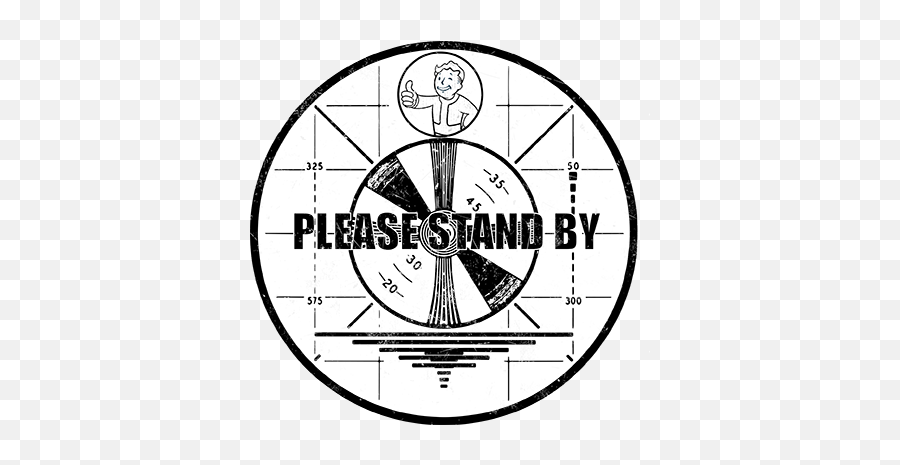 Fallout Logo - Please Stand By Vector Transparent Png Fallout Please Stand By Png Emoji,Fallout Logo