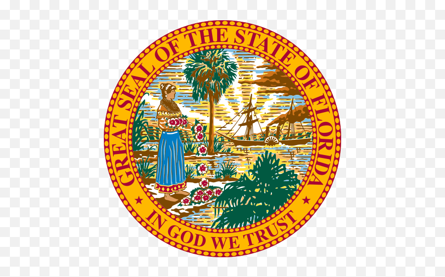 Florida Facts For Kids - Florida State Facts All About Florida Florida Seal Emoji,Florida State Logo