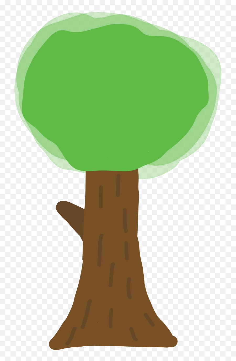 Simple Tree Clipart - Drawing Emoji,Tree Clipart