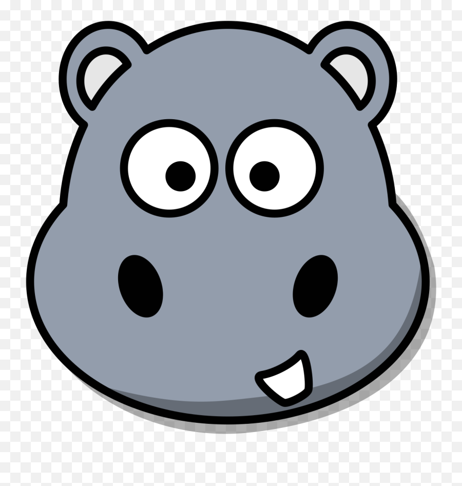 Hippo Animated Images - Clipart Hippo Face Emoji,Hippo Clipart