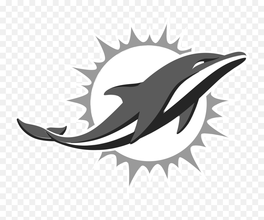 Miami Dolphins Logo Png Transparent - Draw Miami Dolphins Logo Emoji,White Png