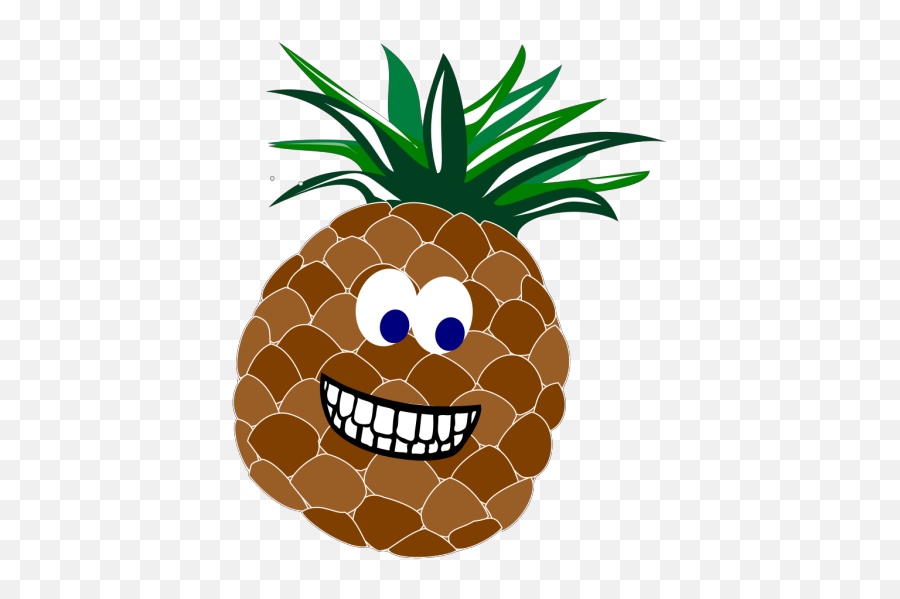Pineapple With Face Png Svg Clip Art For Web - Download Emoji,Free Pineapple Clipart