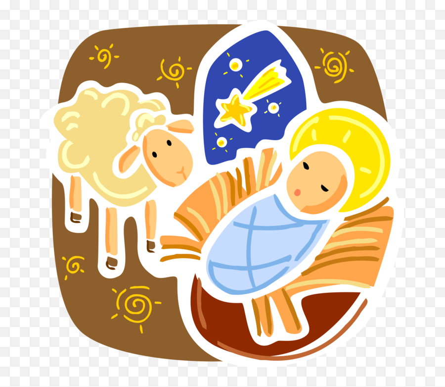 Manger Clipart Born Jesus Picture 1600394 Manger Clipart - Born Baby Jesus Vector Emoji,Baby Jesus Clipart