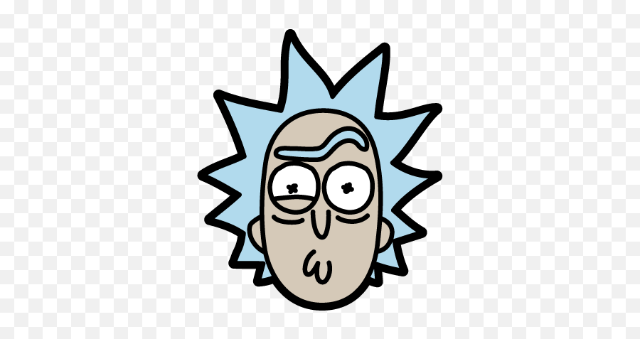Download Hd Rick And Morty Clipart Rick Head - Rick And Emoji,Rick And Morty Transparent Background